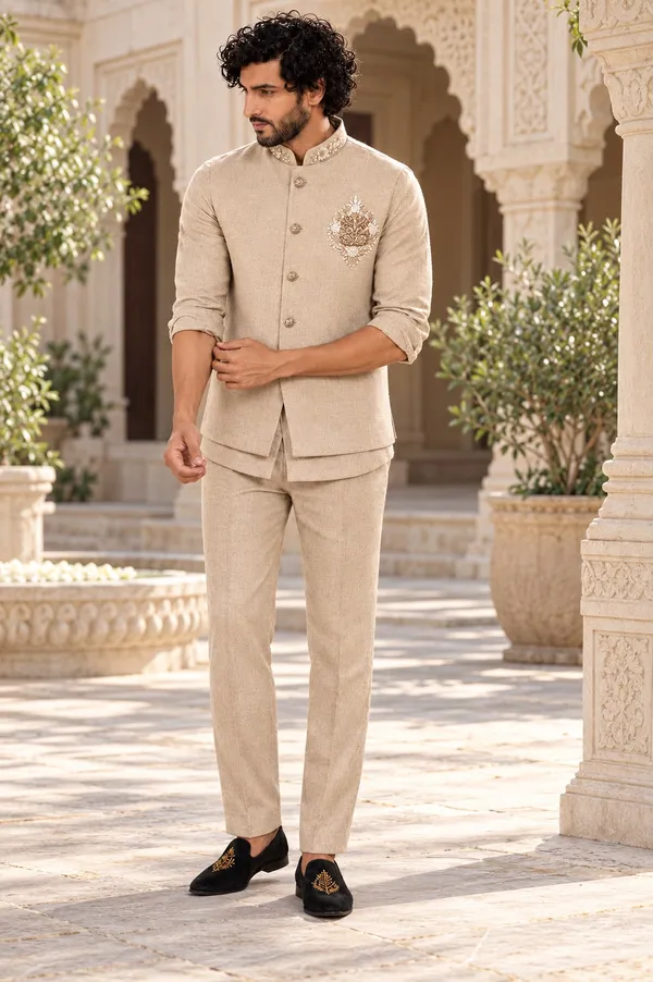MTORA_Men's_Linen_Silk_3_Piece_Ethnic_Set_|_Shirt,_Pant_&_Modi_Jacket_/_Sleeveless_Jacket_|_Slim_Fit_|_Collar_&_Pocket_Patch_Hand_Work_|_Wedding,_Festive_&_Party_Wear