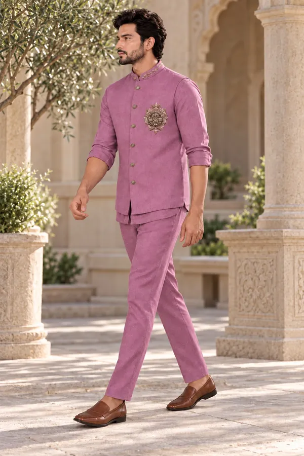 MTORA_Men's_Linen_Silk_3_Piece_Ethnic_Set_|_Shirt,_Pant_&_Modi_Jacket_/_Sleeveless_Jacket_|_Slim_Fit_|_Collar_&_Pocket_Patch_Hand_Work_|_Wedding,_Festive_&_Party_Wear
