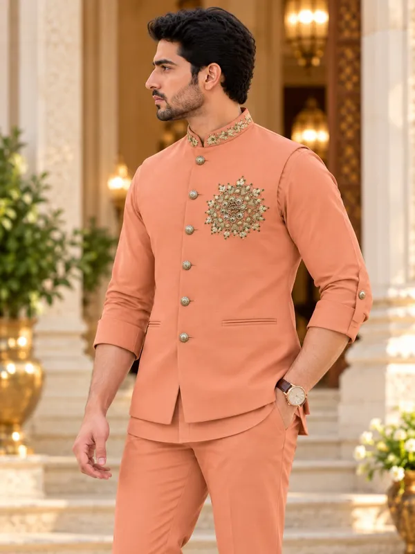 MTORA_Men's_Linen_Silk_3_Piece_Ethnic_Set_|_Shirt,_Pant_&_Modi_Jacket_/_Sleeveless_Jacket_|_Slim_Fit_|_Collar_&_Pocket_Patch_Hand_Work_|_Wedding,_Festive_&_Party_Wear