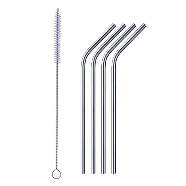 Stainless_Steel_Reusable_Drinking_Straws_With_Cleaning_Brush