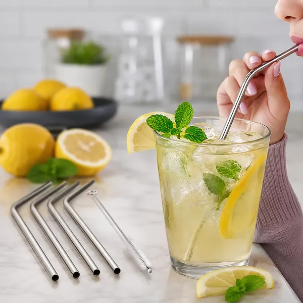 Stainless_Steel_Reusable_Drinking_Straws_With_Cleaning_Brush