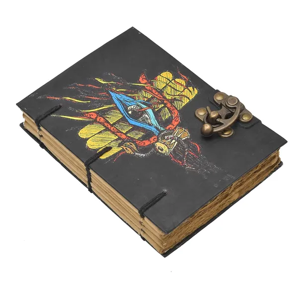 Handmade_Cardboard_Journal_With_Buckle_Lock