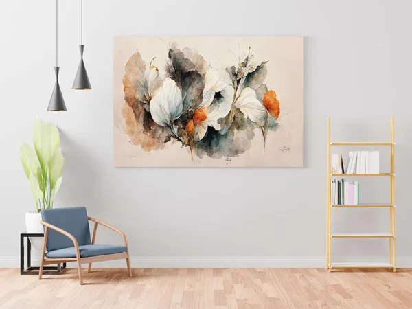 Framed_Canvas_Flower_Painting