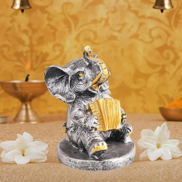 Resin_Elephant_Musical_Instrument_Showpiece