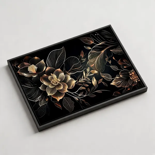 Framed_Canvas_Flower_Painting