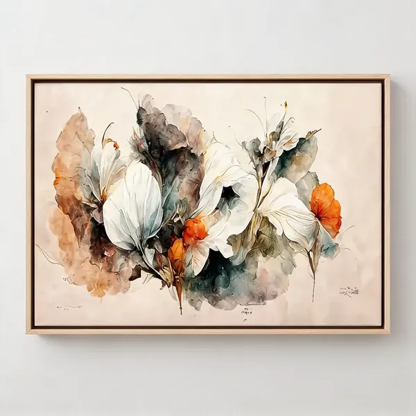 Framed_Canvas_Flower_Painting