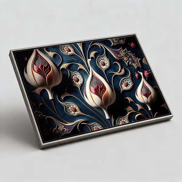 Framed_Canvas_Flower_Painting