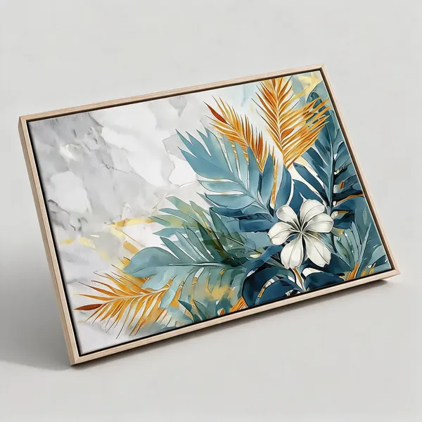 Framed_Canvas_Flower_Painting