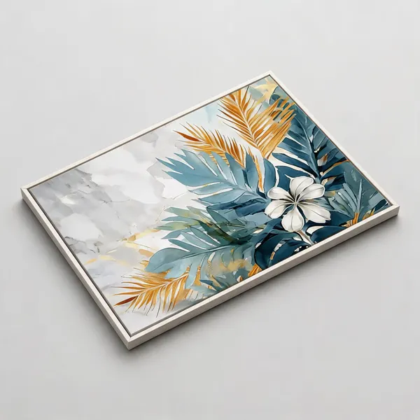 Framed_Canvas_Flower_Painting