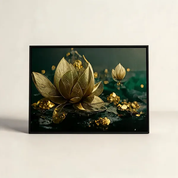 Framed_Canvas_Flower_Painting