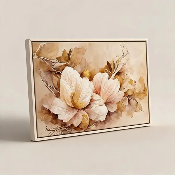 Framed_Canvas_Flower_Painting