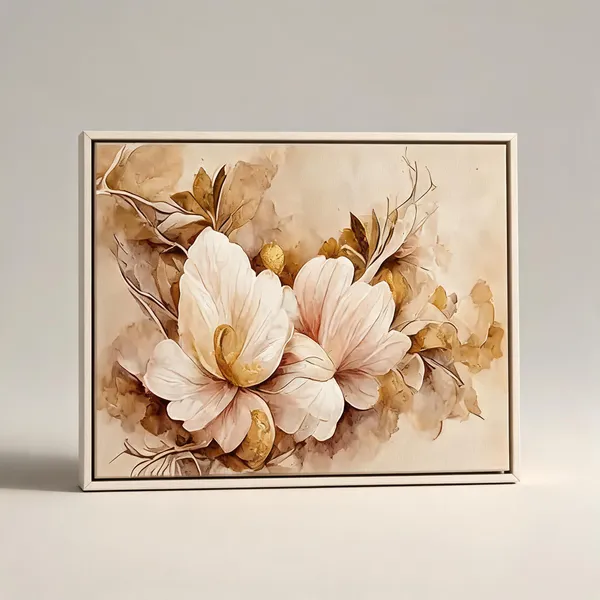 Framed_Canvas_Flower_Painting