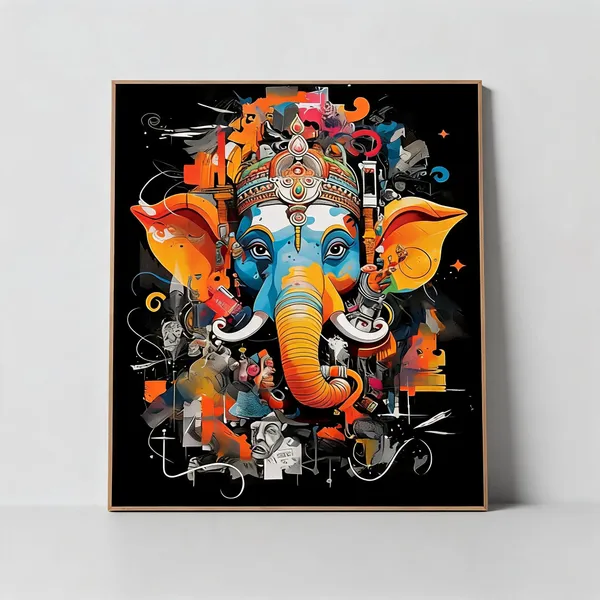 Ganesha_Canvas_Wall_Painting