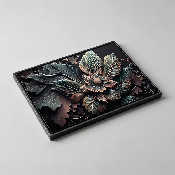 Framed_Canvas_Flower_Painting