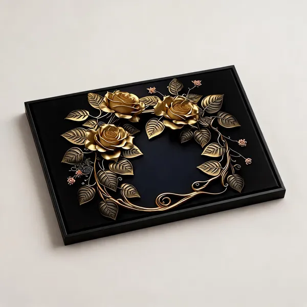 Framed_Canvas_Flower_Painting