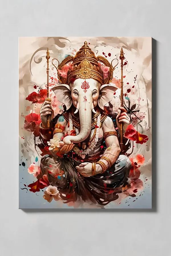 Ganesha_Canvas_Wall_Painting