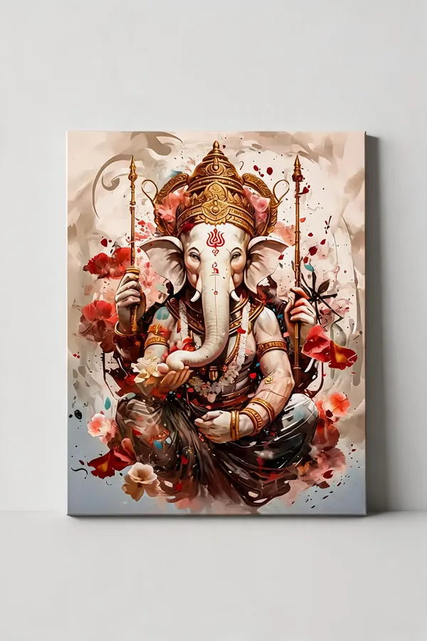 Ganesha_Canvas_Wall_Painting