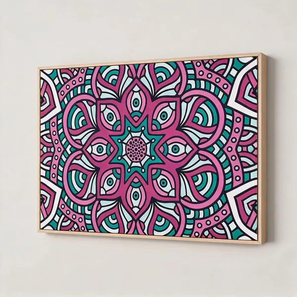 Mandala_Canvas_Painting_With_Frame