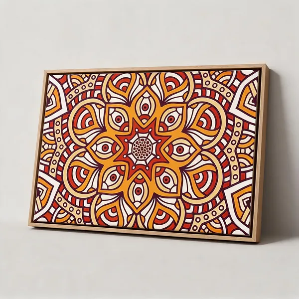 Mandala_Canvas_Painting_With_Frame