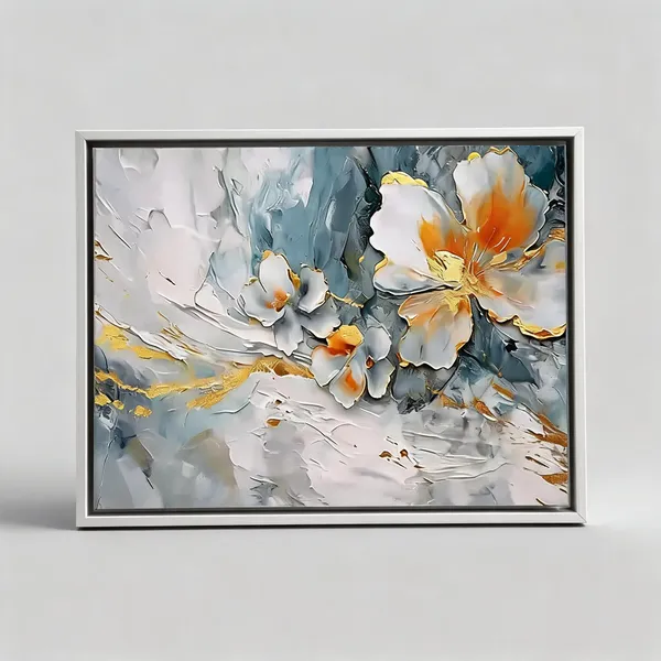Framed_Canvas_Flower_Painting