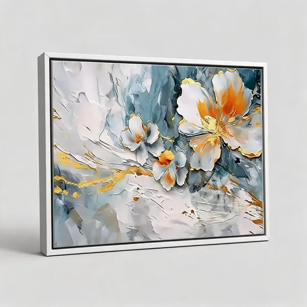 Framed_Canvas_Flower_Painting
