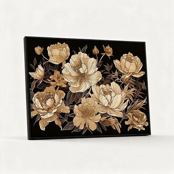 Framed_Canvas_Flower_Painting