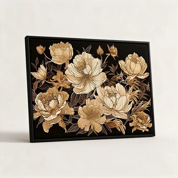 Framed_Canvas_Flower_Painting