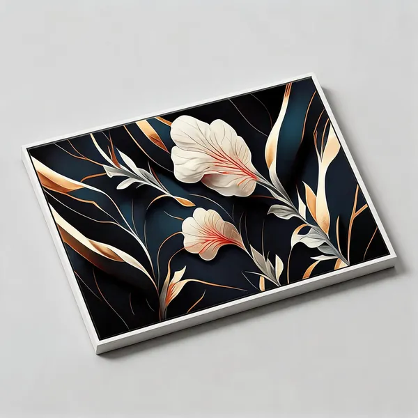 Framed_Canvas_Flower_Painting