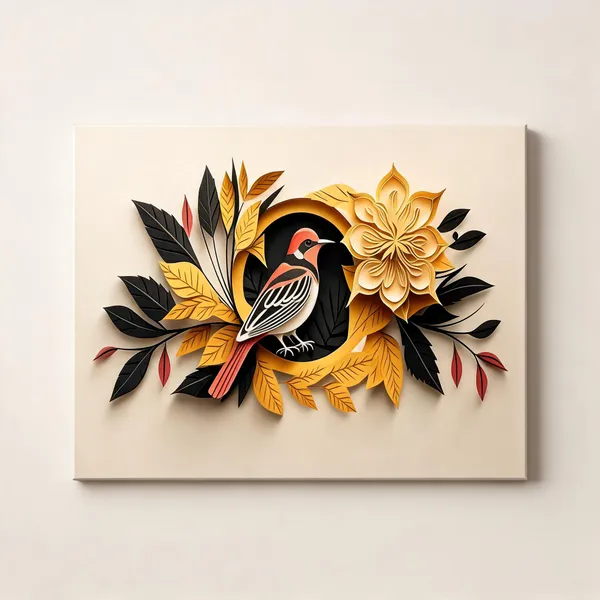 Framed_Canvas_Flower_Painting