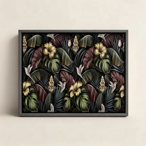 Framed_Canvas_Flower_Painting