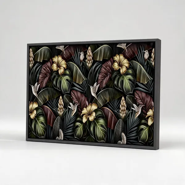 Framed_Canvas_Flower_Painting