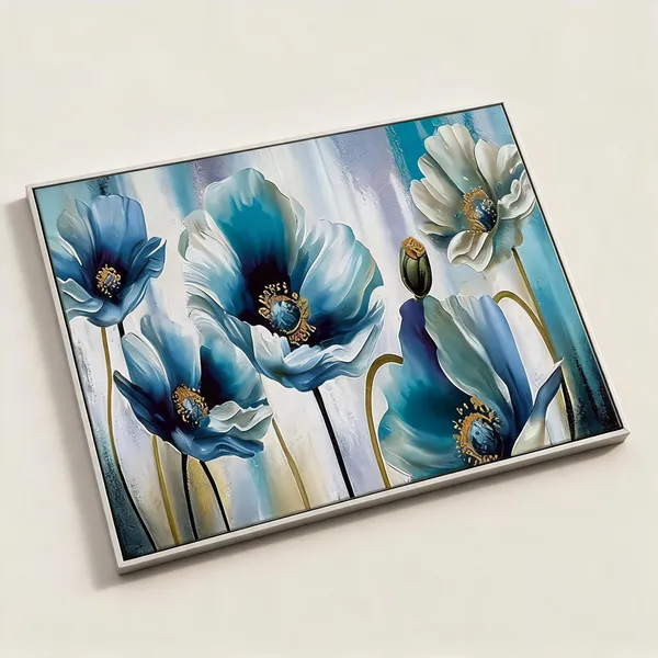 Framed_Canvas_Flower_Painting