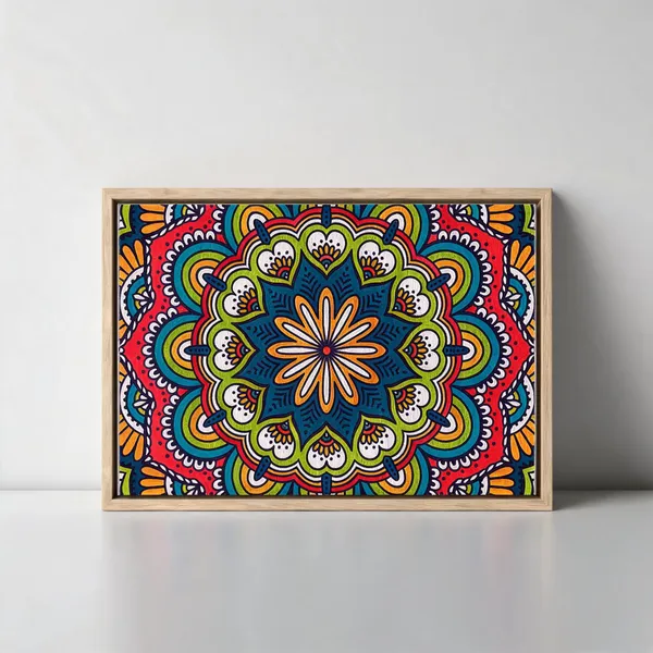 Mandala_Canvas_Painting_With_Frame