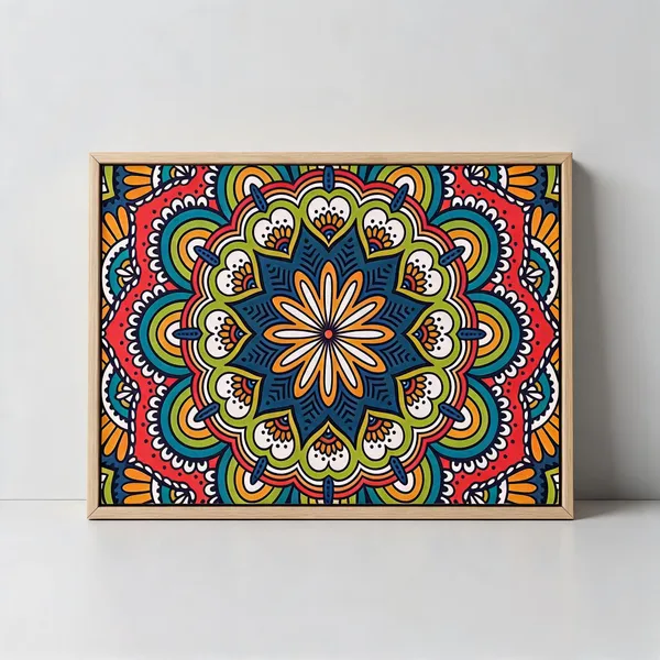 Mandala_Canvas_Painting_With_Frame