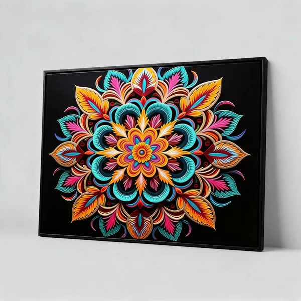 Mandala_Canvas_Painting_With_Frame