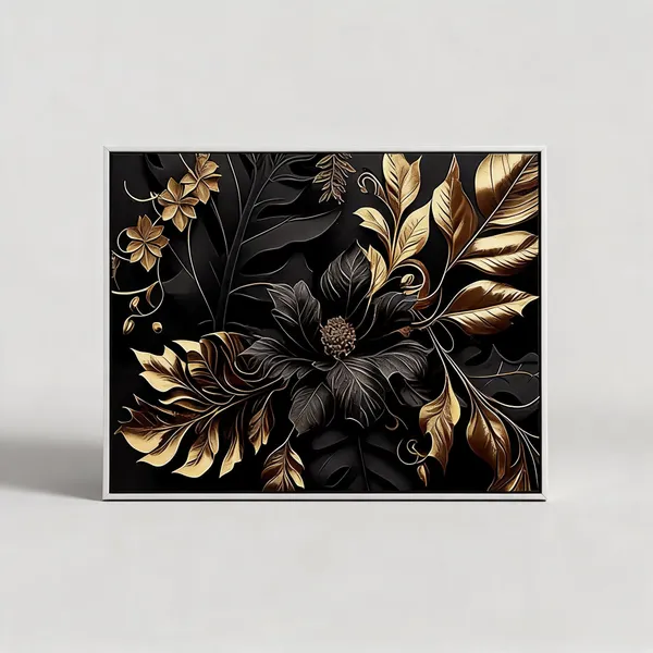 Framed_Canvas_Flower_Painting