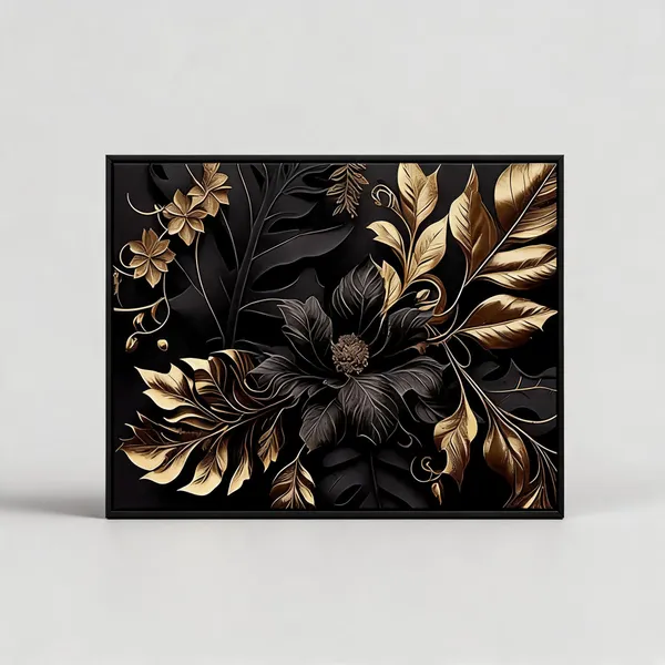 Framed_Canvas_Flower_Painting
