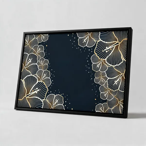 Framed_Canvas_Flower_Painting