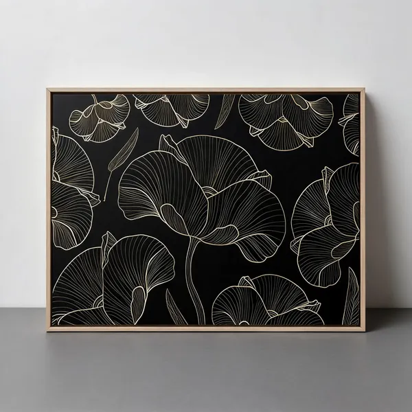 Framed_Canvas_Flower_Painting