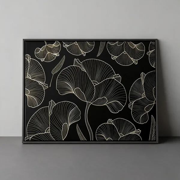 Framed_Canvas_Flower_Painting