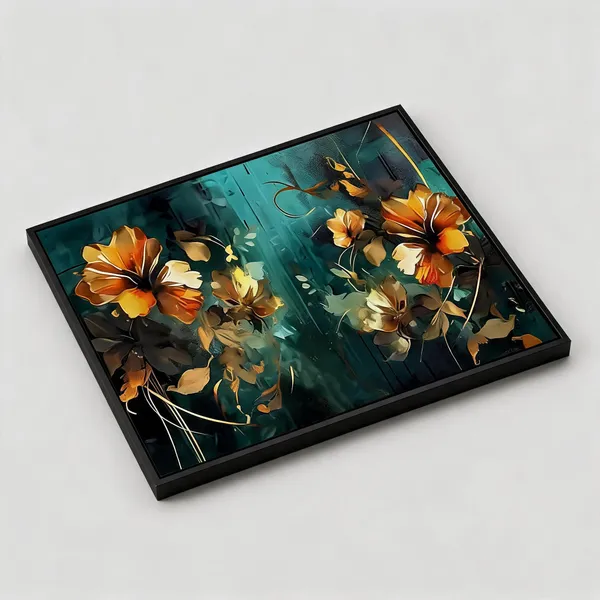 Framed_Canvas_Flower_Painting
