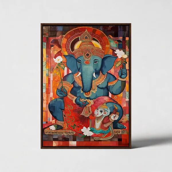 Ganesha_Canvas_Wall_Painting