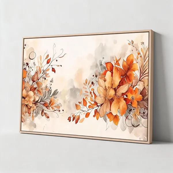 Framed_Canvas_Flower_Painting