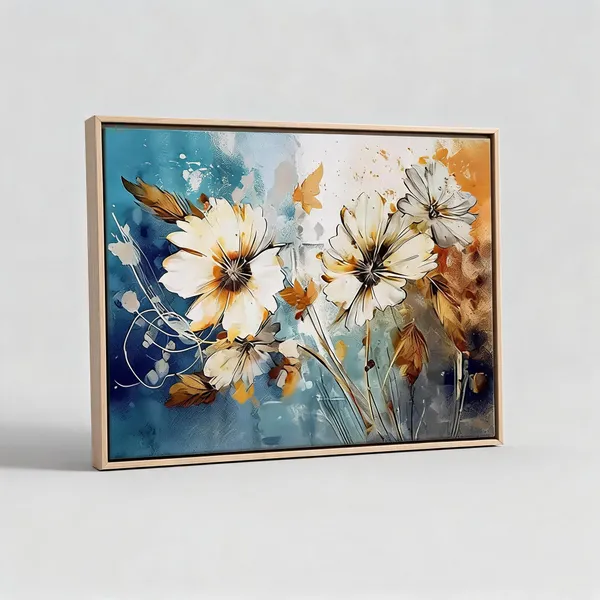 Framed_Canvas_Flower_Painting