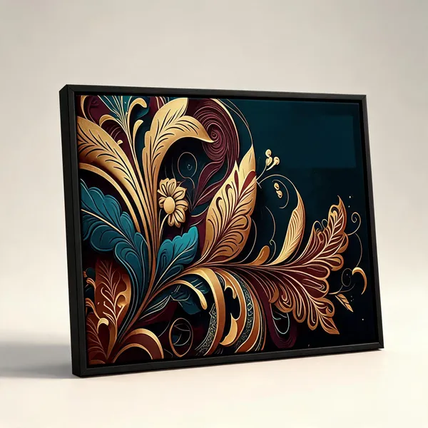 Framed_Canvas_Flower_Painting