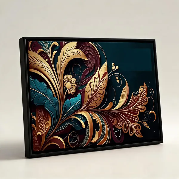 Framed_Canvas_Flower_Painting