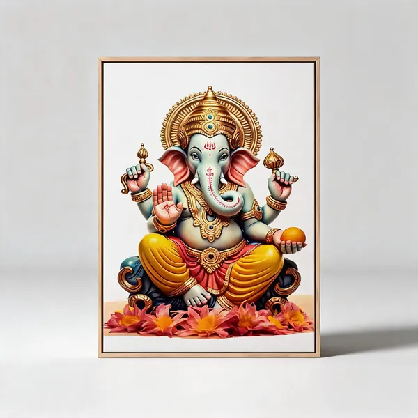 Ganesha_Canvas_Wall_Painting