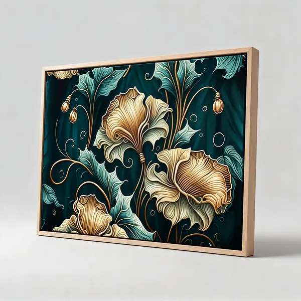 Framed_Canvas_Flower_Painting