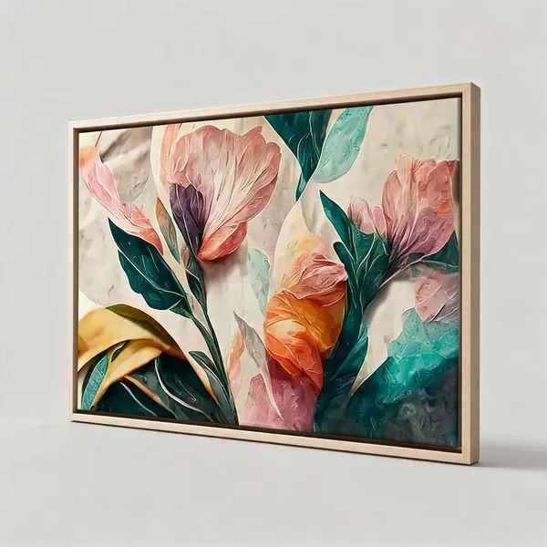 Framed_Canvas_Flower_Painting
