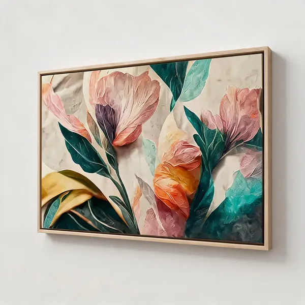 Framed_Canvas_Flower_Painting